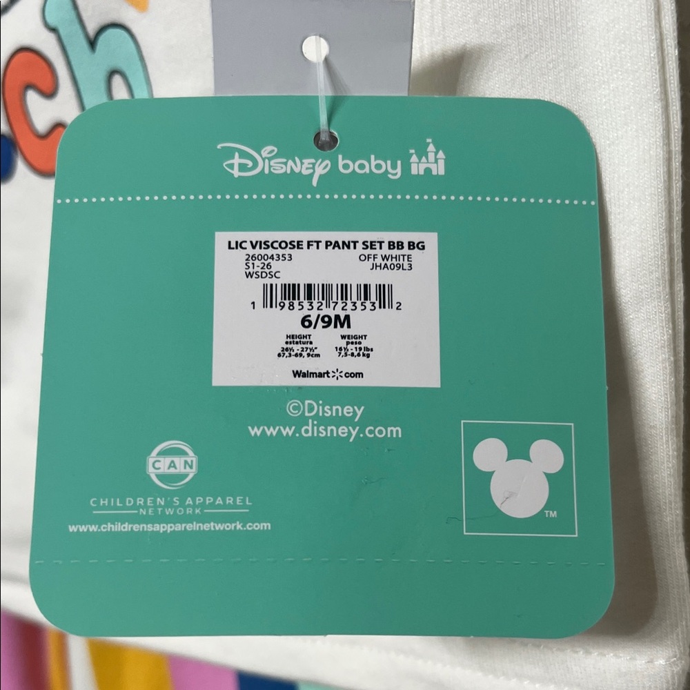 Disney Lilo & Stich Baby Girl 6/9 Months Matching set - Picture 3 of 8